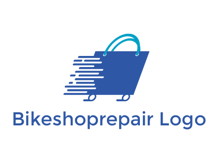 digital shopping bag with wheels