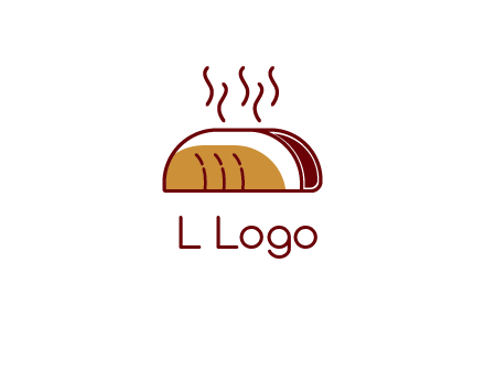 line art taco with steam