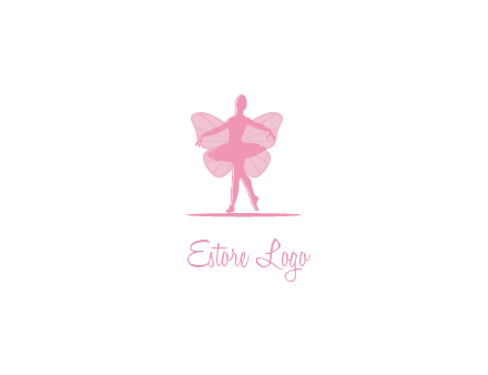 ballerina dancing with fairy wings