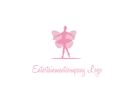 ballerina dancing with fairy wings