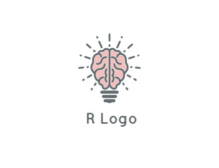 brain forming light bulb