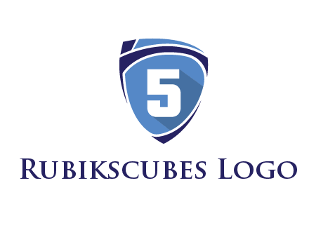 number 5 on shield logo