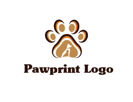 negative spacing sitting dog in dog paw 