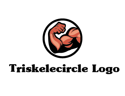 flexing biceps in circle