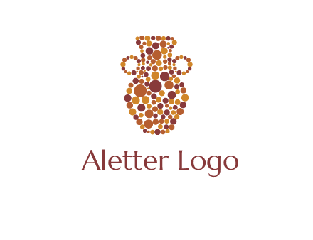 Dotted vase logo