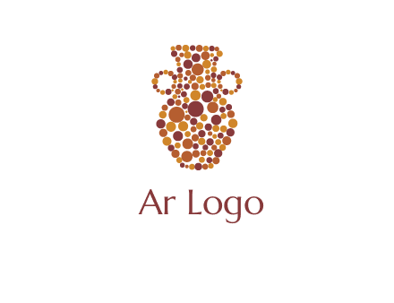 Dotted vase logo