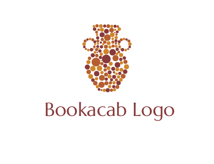 Dotted vase logo