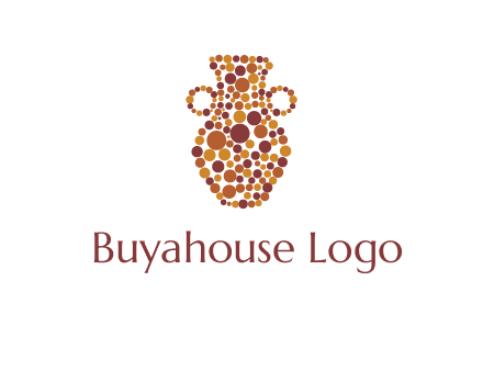 Dotted vase logo