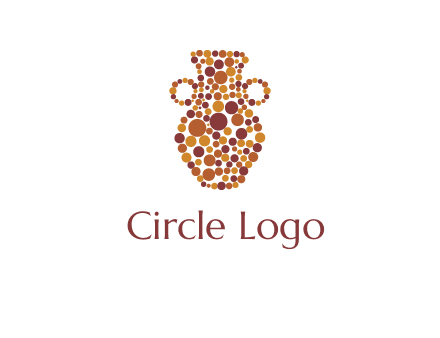 Dotted vase logo