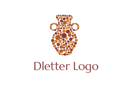 Dotted vase logo