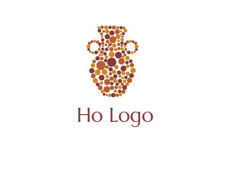 Dotted vase logo