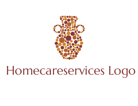 Dotted vase logo