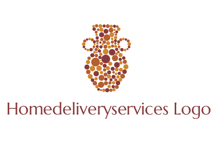 Dotted vase logo