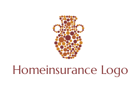 Dotted vase logo