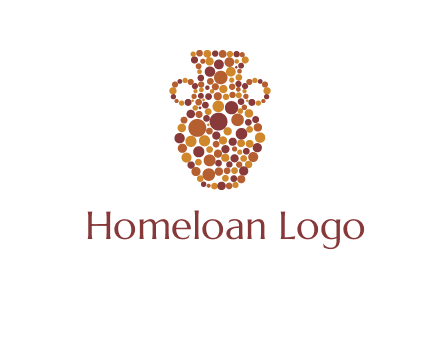 Dotted vase logo