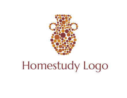 Dotted vase logo