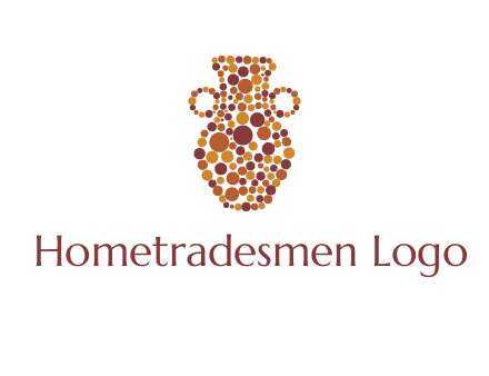 Dotted vase logo