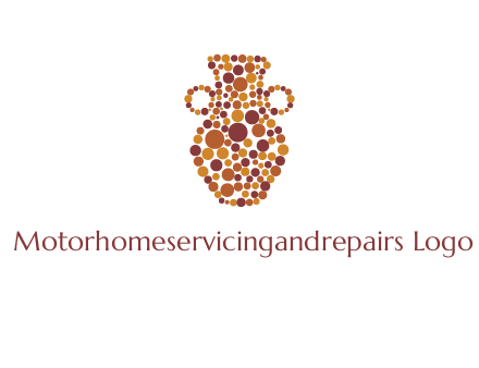 Dotted vase logo