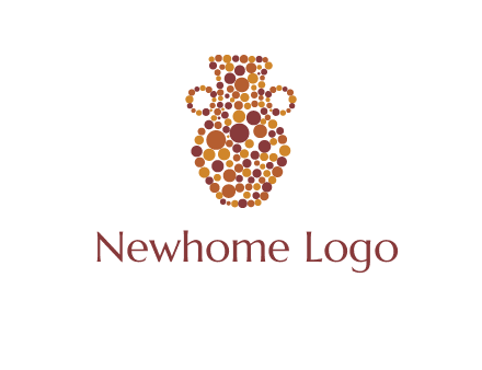 Dotted vase logo