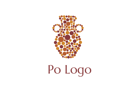 Dotted vase logo