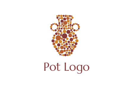 Dotted vase logo