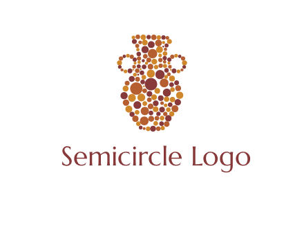 Dotted vase logo