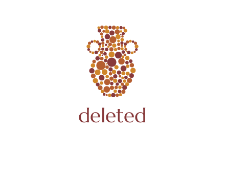 Dotted vase logo