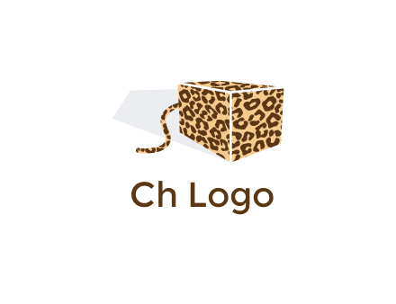 box with tail and cheetah print