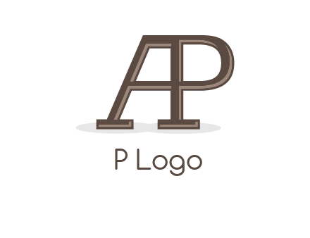 letter A forming letter P