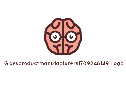 brain forming face with spectacles