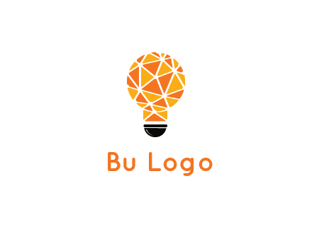 polygonal pattern in light bulb