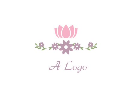 lotus flower with leaves