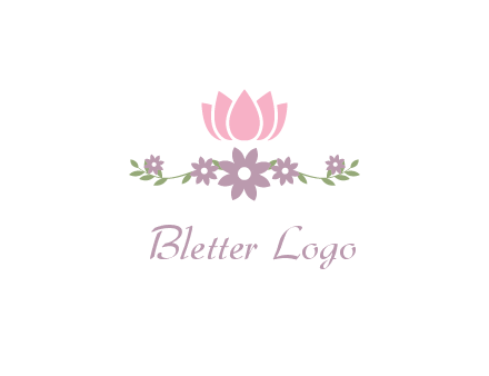 lotus flower with leaves