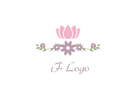 lotus flower with leaves