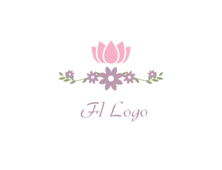 lotus flower with leaves