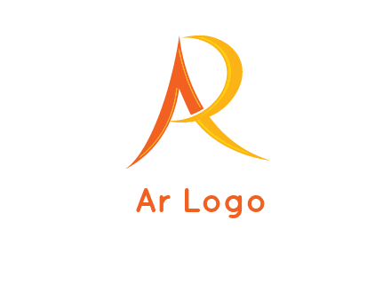 abstract letter AR icon