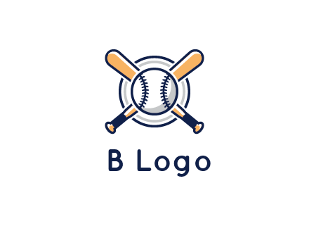 circle behind baseball and bat