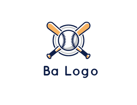 circle behind baseball and bat