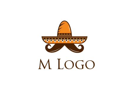 Mexican hat with big moustache