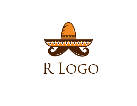 Mexican hat with big moustache