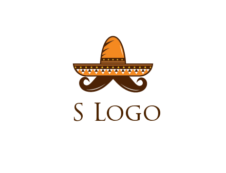 Mexican hat with big moustache