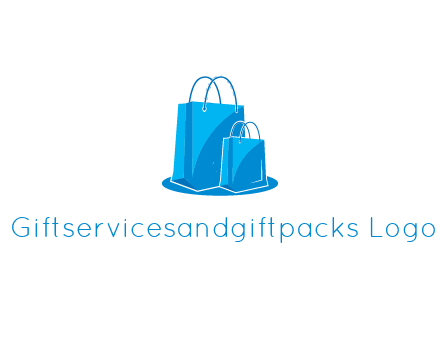 digital shopping bags together