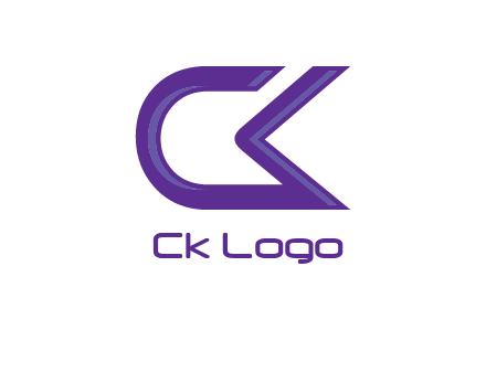 letter Ck joined together
