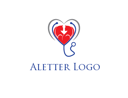 heart and stethoscope dating logo