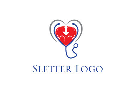 heart and stethoscope dating logo