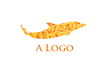 polygonal pattern dolphin