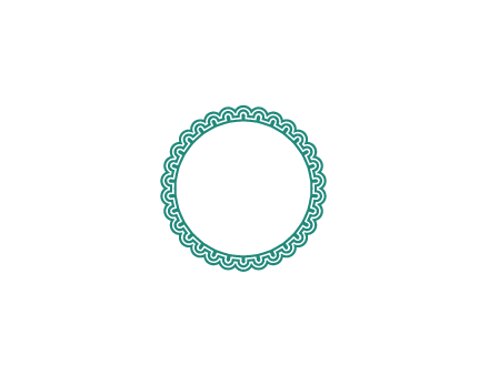 patterned circle