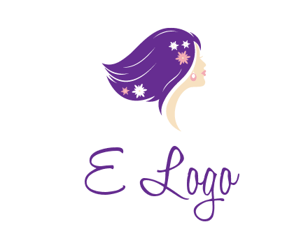 stars ornament on hair woman head fashion logo icon