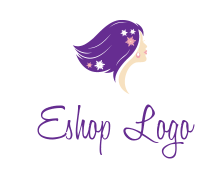 stars ornament on hair woman head fashion logo icon