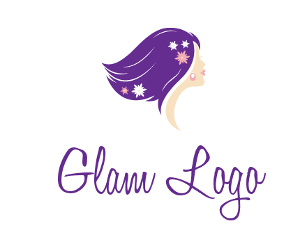 stars ornament on hair woman head fashion logo icon